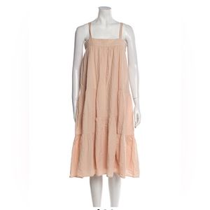 Jenni Kayne Square Neckline Linen Dress